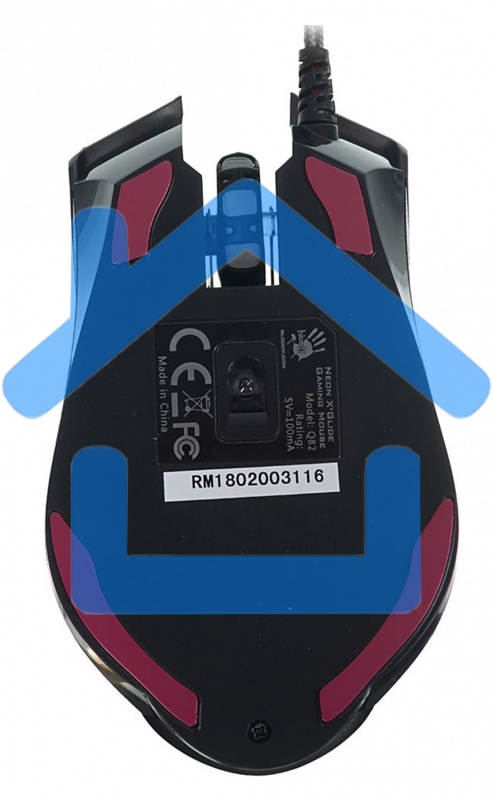 Мышь проводная A4Tech Bloody Q82 черный, 3200 dpi, USB, кнопки - 8