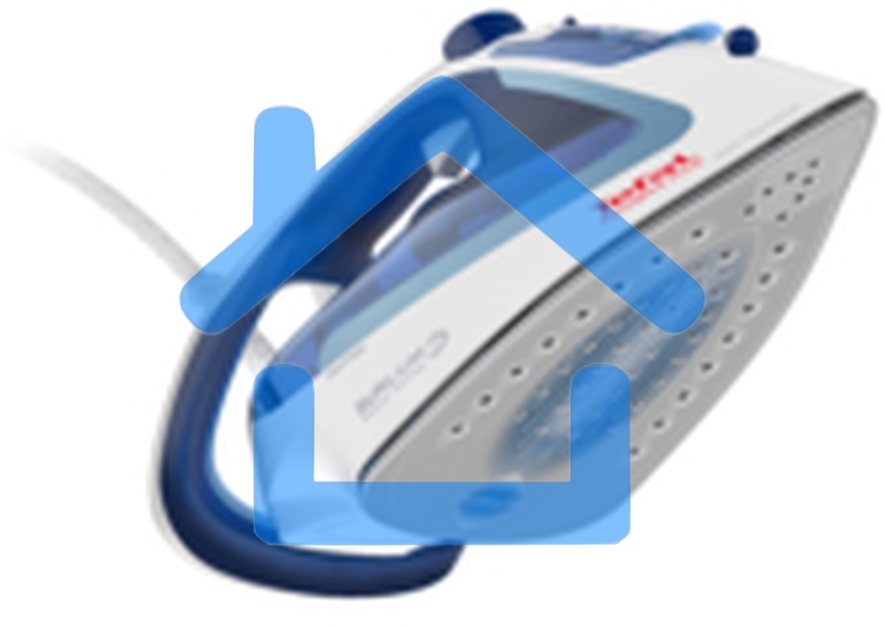 Утюг Tefal FV5715E0, 2200Вт, голубой/белый