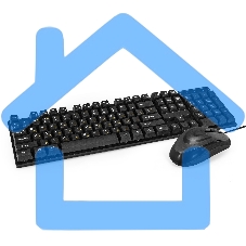 Комплект клавиатура + мышь ExeGate Professional Standard Combo MK110-OEM (клавиатура влагозащищенная 104кл. + мышь оптическая 1000dpi, 3 кнопки и колесо прокрутки; USB, длина кабелей 1.5м, черный, RTL)