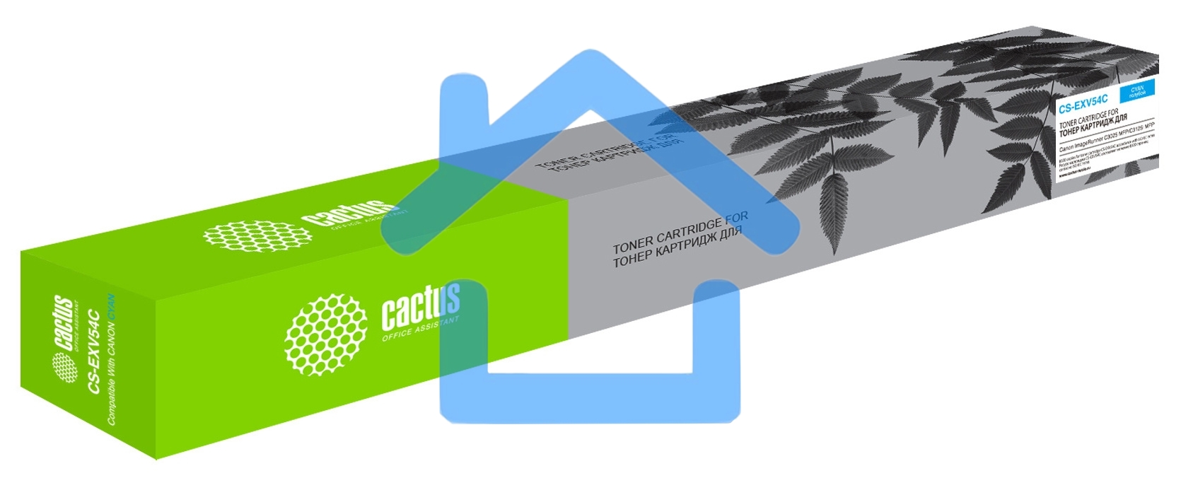 Картридж лазерный Cactus CS-EXV54C голубой (8500 стр.) для Canon ImageRunner C3025/C3025i MFP