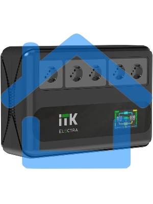 Источник бесперебойного питания Line-interactive 600ВА/360Вт, однофазный, LCD дисплей, с АКБ 1х7AH, 5xSchuko