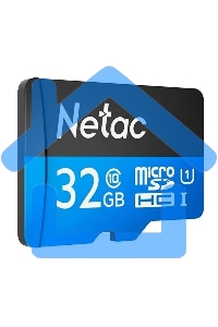 Флеш карта microSDHC 32Gb Netac P500 <NT02P500STN-032G-S> (без SD адаптера) 80Mb/s