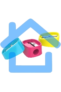 Точилка для карандашей ручная Deli ER00803 U-touch, 1 отверстие, пластик, ассорти, туба