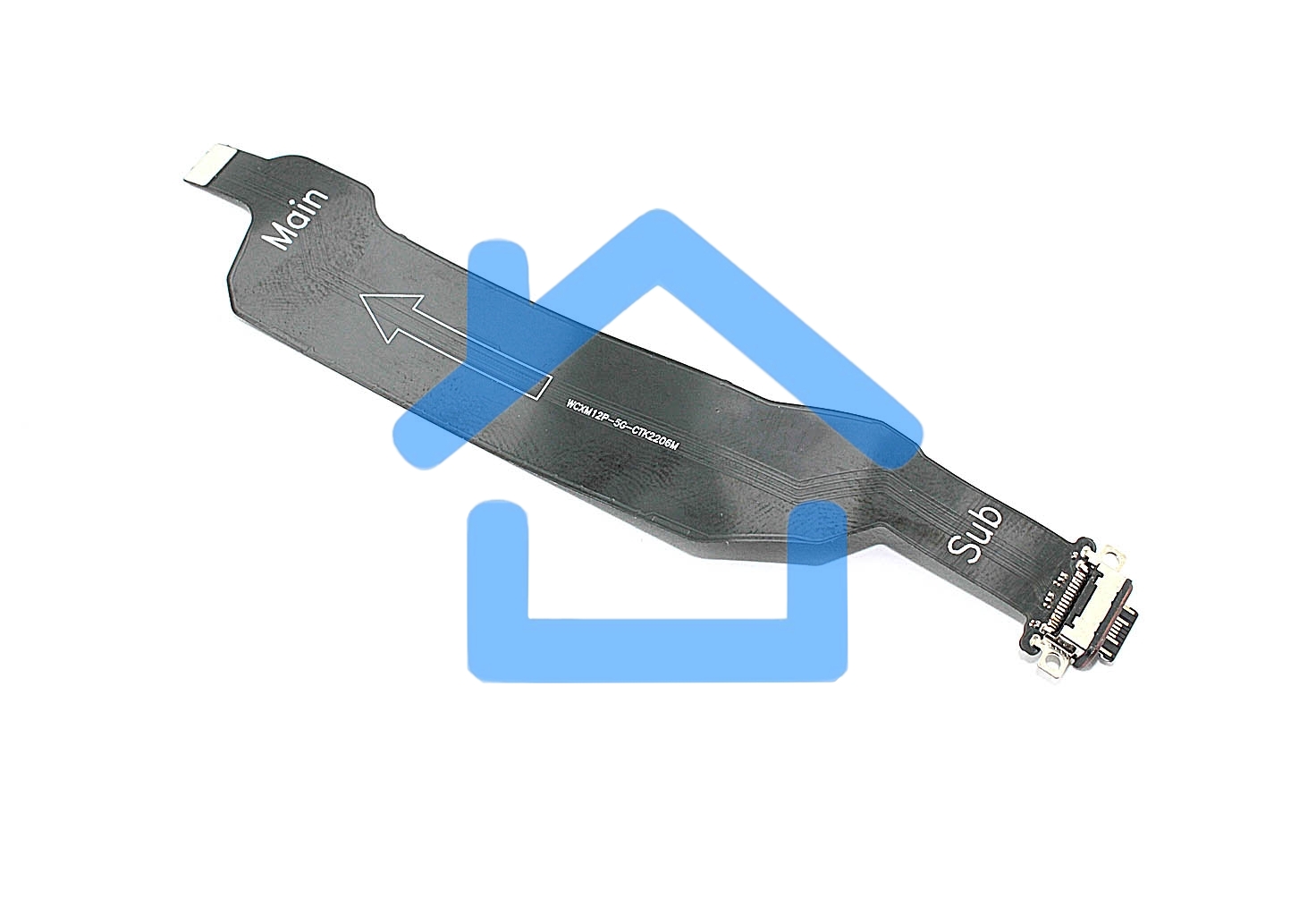 Нижняя плата с разъемом зарядки и микрофоном для Xiaomi Mi 12 Pro