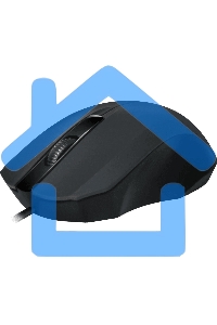 Мышь проводная Defender MM-310 черный, 1000 dpi, USB, кнопки - 3