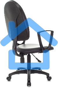 Кресло компьютерное Бюрократ CH-1300N/OR-16 черный Престиж+ искусственная кожа