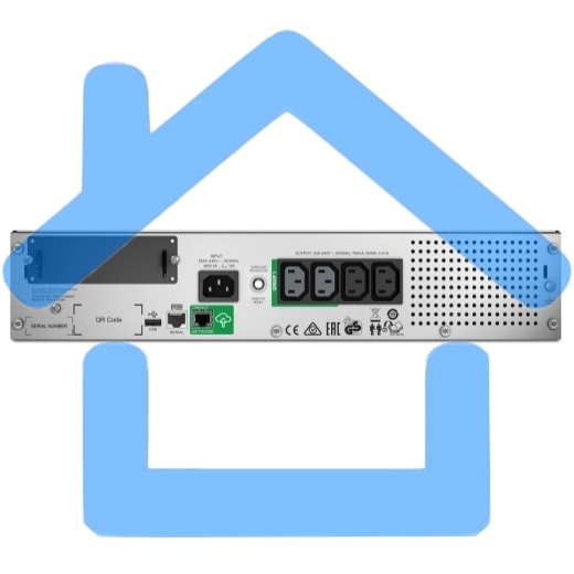 Источник бесперебойного питания APC Smart-UPS SMT750RMI2UC 500Вт 750ВА черный