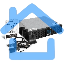 Источник бесперебойного питания On-line ExeGate PowerExpert ULS-575-6kVA.LCD.AVR.T.USB.RS232.SNMP.2U 6000VA/6000W, On-Line, PF=1, LCD, клеммы, RS232, USB, SNMP-slot, EPO, батареи внешние 192В/240В суммарной емкостью до 400Ah, Rackmount 2U/Tower, металличе