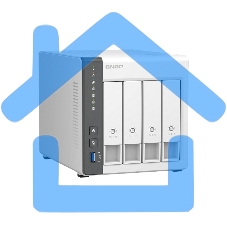 Сетевое хранилище NAS Qnap D4 (REV. C) 4-bay настольный Cortex-A55 RK3568B2