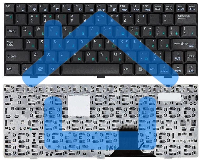 Клавиатура для ноутбука Asus U1 U1F U1E черная