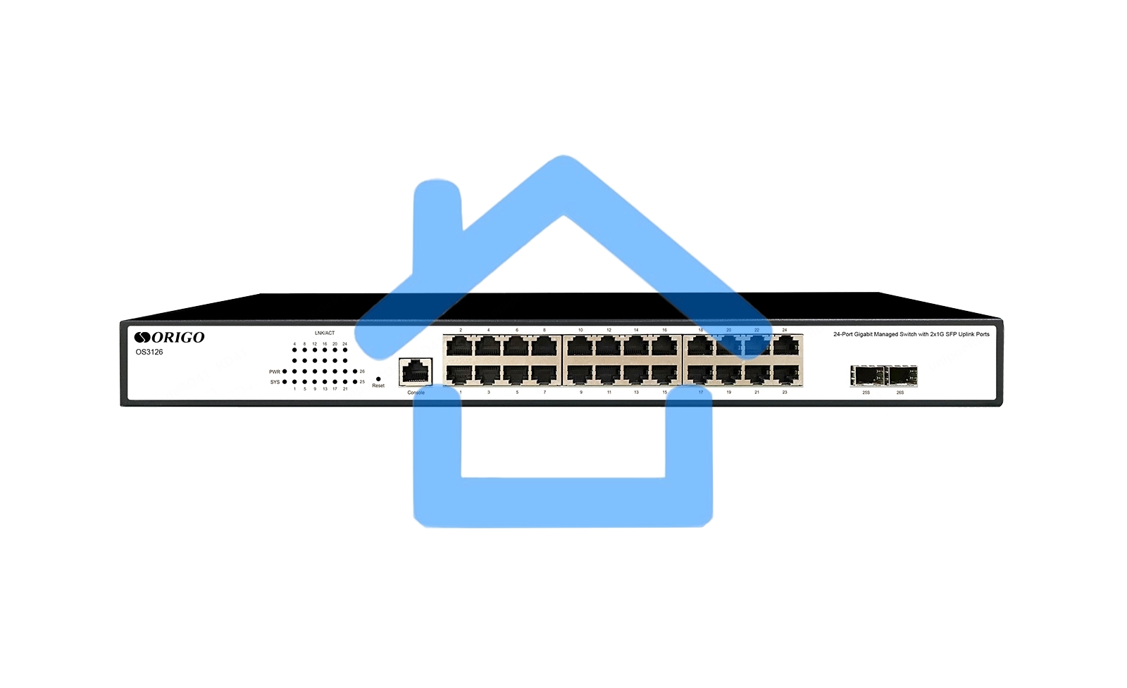 Коммутатор Origo OS3126 OS3126/A1A (L2) 24x1Гбит/с 2SFP управляемый