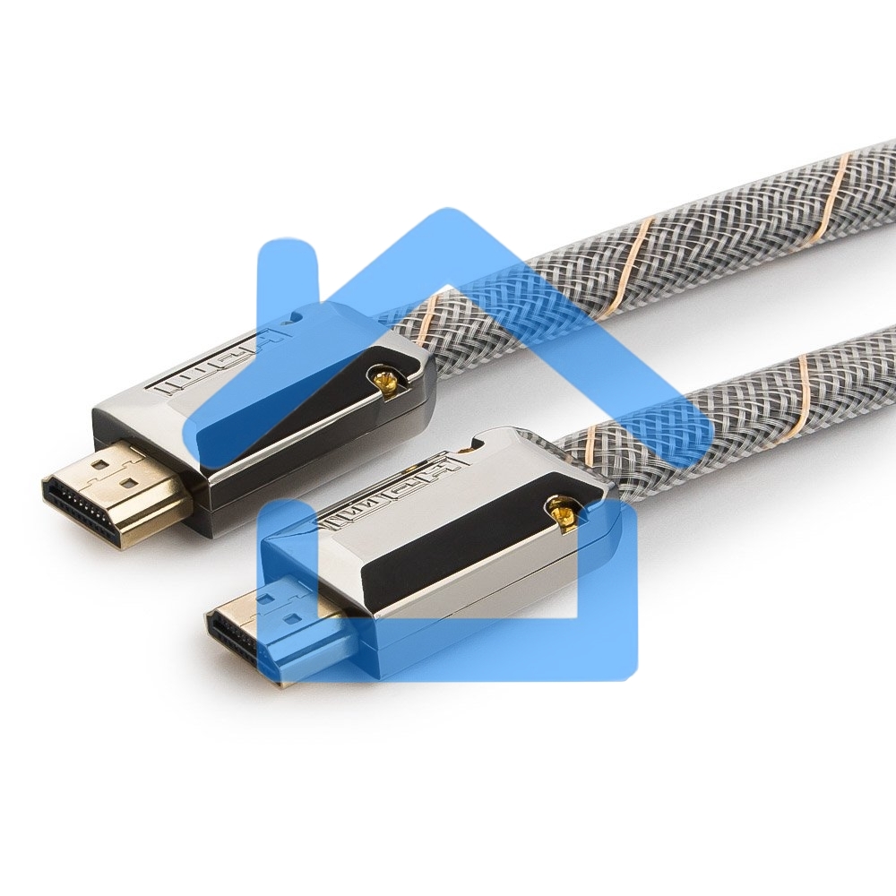 Кабель Cablexpert HDMI серия Platinum, 1,8 м, v2.0, M/M, плоский, позол.разъемы, металлический корпус, нейлоновая оплетка, блистер
