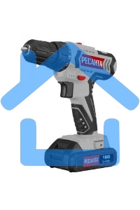 Дрель-шуруповерт Ресанта ДА-18-2ЛК 75/14/5, Аккумуляторная, 18В, 2 АКБ, Кейс