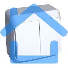 Выключатель 2-кл. ОП Этюд 10А IP20 с индик. белый SchE BA10-006B