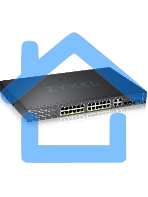 Гибридный L2 коммутатор PoE+ Zyxel NebulaFlex Pro GS2210-28HP, rack 19