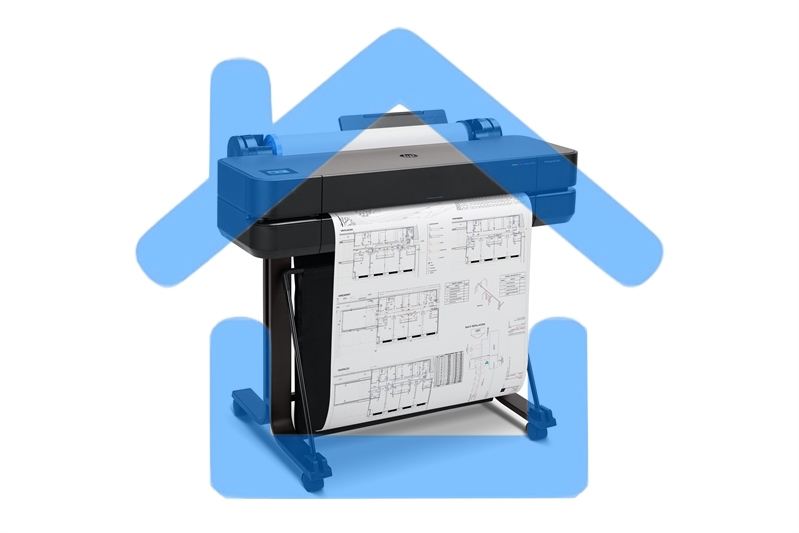 Плоттер струйный HP Designjet T630, A1, цветной, 24