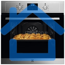 Встраиваемый духовой шкаф Electrolux EOF3H50BX 60 см, 72 л, 8 режимов, 59.4x59.5x56.9 см, очистка паром, нер. сталь