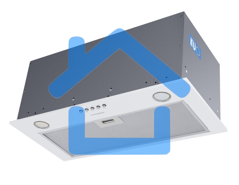 Вытяжка встраиваемая Maunfeld Crosby Power 50 белый, 50 см, 1050 куб. м/ч, 51.8 дБ