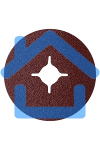 Круг фибровый Matrix, Р 80, 115 х 22мм, 5шт.