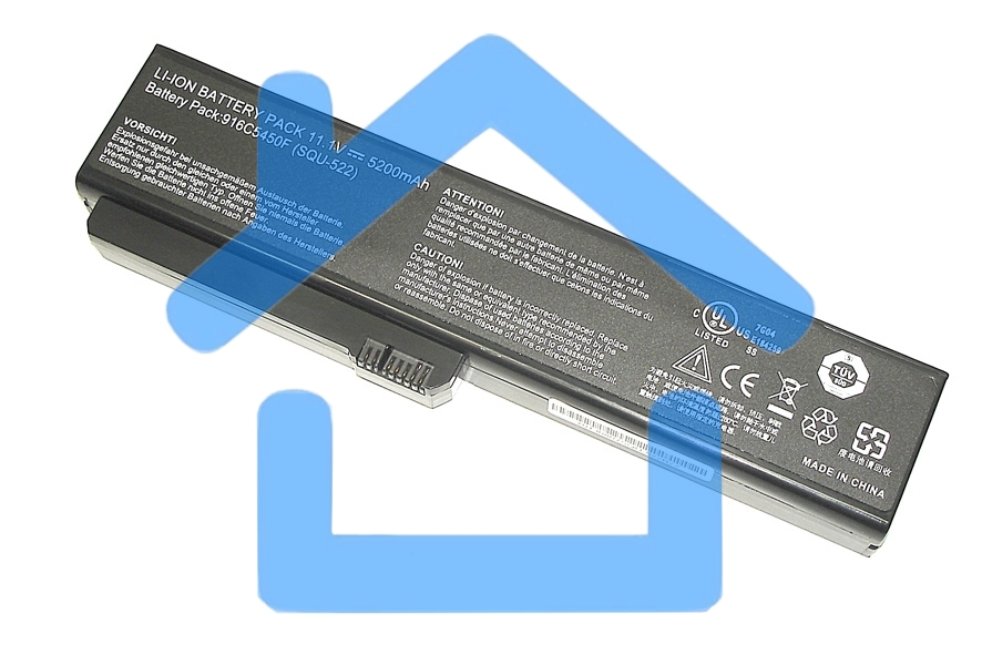 Аккумуляторная батарея для ноутбука Fujitsu Siemens Amilo Si1520 5200mAh SQU-522 OEM черный