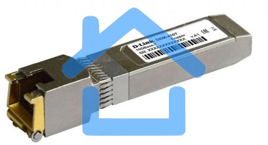 Трансивер D-Link 410T/A2A SFP+ с 1 портом 10Gbase-T (до 80 м)