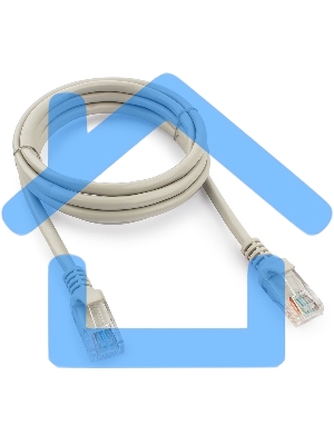 Патч-корд UTP Cablexpert кат.5e, 1.5м, литой, многожильный (серый)