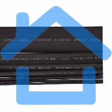 Термоусаживаемая трубка клеевая Rexant 12,0/3,0 мм, (4:1) черная, упаковка 10 шт. по 1 м