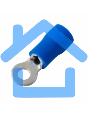 Наконечник кольцевой изолированный ø 3.2 мм 1.5-2.5 мм² (НКи 2.5-3/НКи2-3) синий Rexant