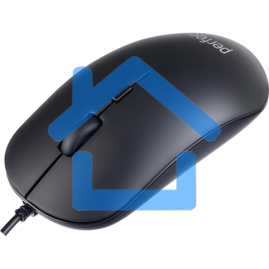 Мышь проводная Perfeo LUMP черный, 1600 dpi, USB, кнопки - 4