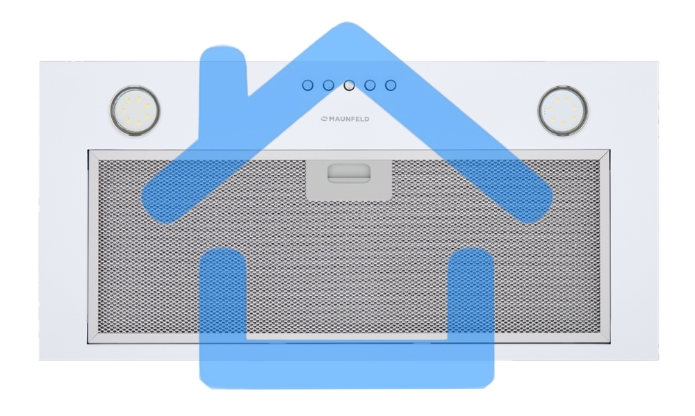 Вытяжка встраиваемая Maunfeld Crosby Power 50 белый, 50 см, 1050 куб. м/ч, 51.8 дБ