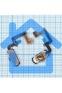 Кнопка HOME в сборе с механизмом и шлейфом для Samsung A320, золотая