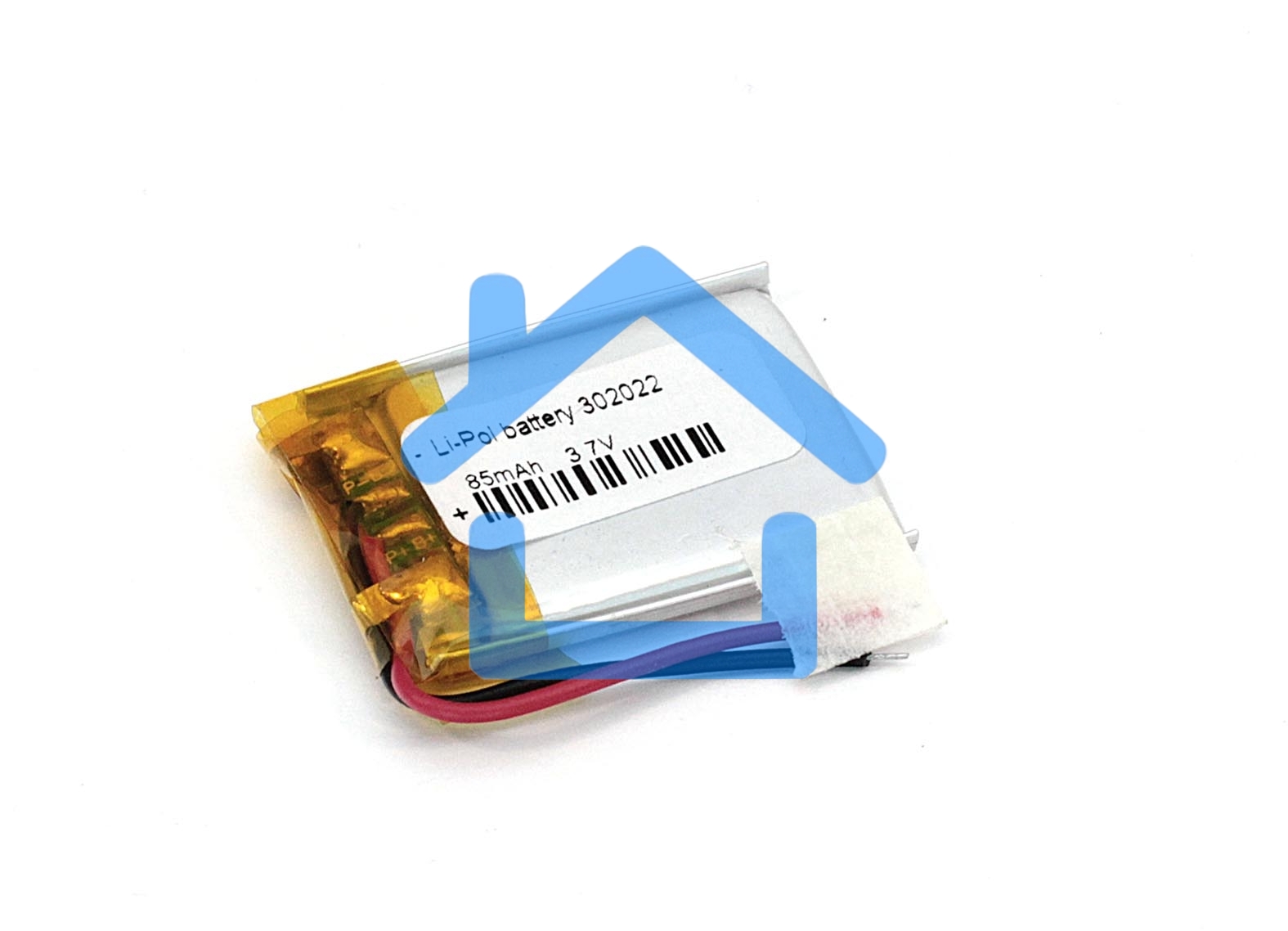 Аккумулятор Li-Pol (батарея) 3*20*22мм 2pin 3.7V/85mAh