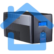 Источник бесперебойного питания ExeGate EP212519RUS SpecialPro Smart LLB-1000.LCD.AVR.4SH.RJ.USB 1000VA, черный, 4 евророзетки, USB