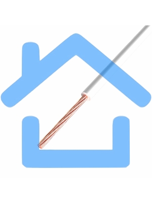 Провод ПГВА Rexant 1х1.00 мм², Cu, белый, бухта 200 м