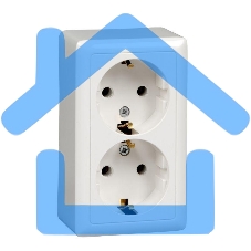 Розетка 2-м ОП Хит 16А 250В без защ. шторок с заземл. с изол. пластиной белый SchE RA16-238I-B Розетка 2-м ОП Хит 16А 250В без защ. шторок с заземл. с изол. пластиной белый SchE RA16-238I-B