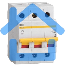 Выключатель нагрузки (мини-рубильник) Iek MNV10-3-020 ВН-32 3Р 20А ИЭК
