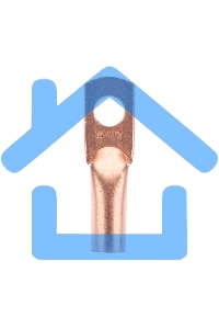 Наконечник медный ТМ 35-10-10 (35мм² - Ø10мм) (в упак. 50 шт.) Rexant