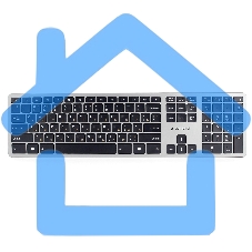 Клавиатура Gembird KBW-3 беспроводная, USB, серебристый/черный