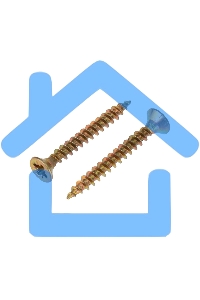 Саморез универсальный KRANZ 4х30, желтый цинк, упаковка поставщика ( 12 000 шт. )