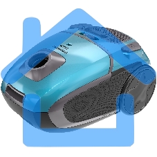 Пылесос Hyundai HYV-B4990 бирюзовый/черный, 400/2220 Вт, уборка сухая, пылесборник мешок, 2.5 л (в компл.:1мешок)