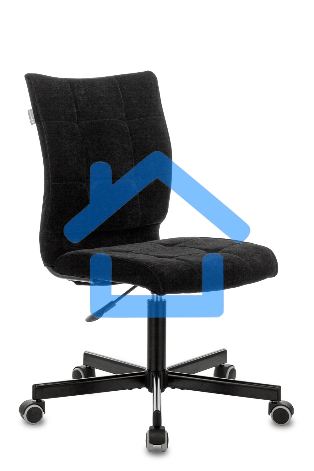 Кресло компьютерное Бюрократ CH-330M/LT-20 без подлокотников, черный, крестовина металл