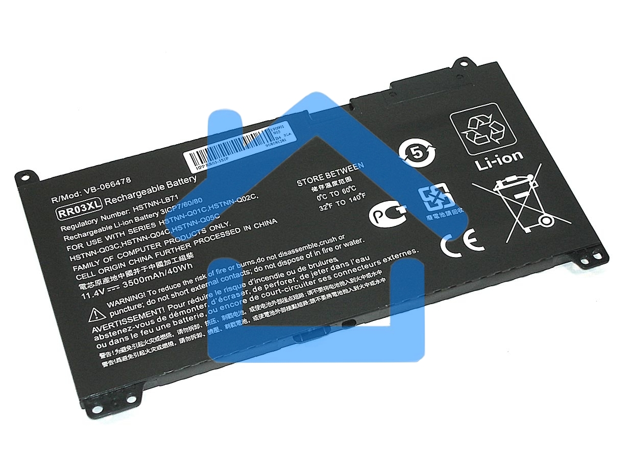 Аккумуляторная батарея для ноутбука HP G4 440 (RR03XL) 11.4V 3500mAh OEM