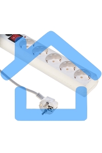 Сетевой фильтр BURO Сетевой фильтр, 5 розеток, 3 метра, (500SH-3-W), белый 992290