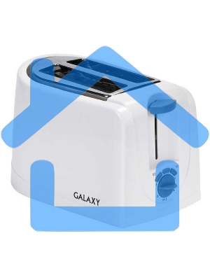 Тостер Galaxy GL 2906, белый, пластик, 850 Вт