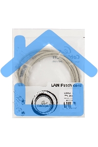 Патч-корд UTP Cablexpert кат.5e, 1.5м, литой, многожильный (серый)