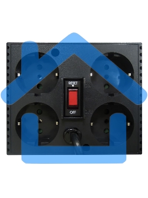 Стабилизатор напряжения Powercom Voltage Regulator, 3000VA, Black, Schuko