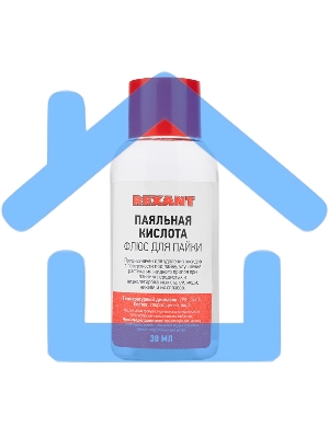 Флюс для пайки Rexant, ПАЯЛЬНАЯ КИСЛОТА, 30 мл, флакон