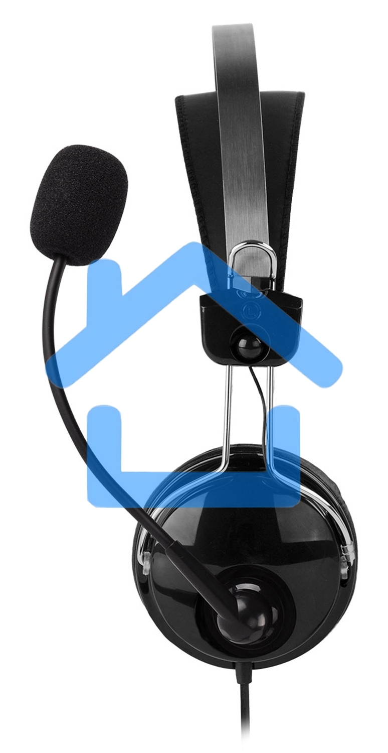 Наушники с микрофоном A4Tech HU-7P черный 2м накладные USB оголовье