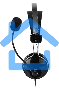 Наушники с микрофоном A4Tech HU-7P черный 2м накладные USB оголовье