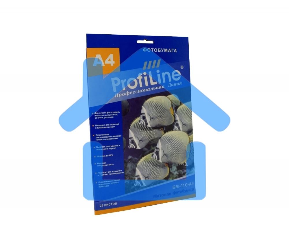 БМ-110-А4-25 Фотобумага матовая, 110 г/м2, А4, 25 л, 5760 dpi